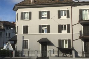 MFH Zürich Vogelsang Ansicht Aussen Eingang
