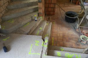 Umbau EFH Uitikon Treppe Rohbau